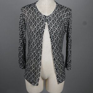 Verve Ami Sweater Blk & Wht Geo Pattern Small